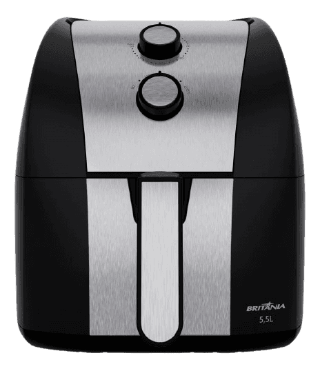 Air Fryer BFR51 5,5L Antiaderente Gold Com Controle de Temperatura e Potência de 1500W Cor Preto Britânia