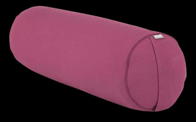 Almofada Cilíndrica Bolster Eco Rolinho Yoga Restaurativa Cor Ameixa Yogateria