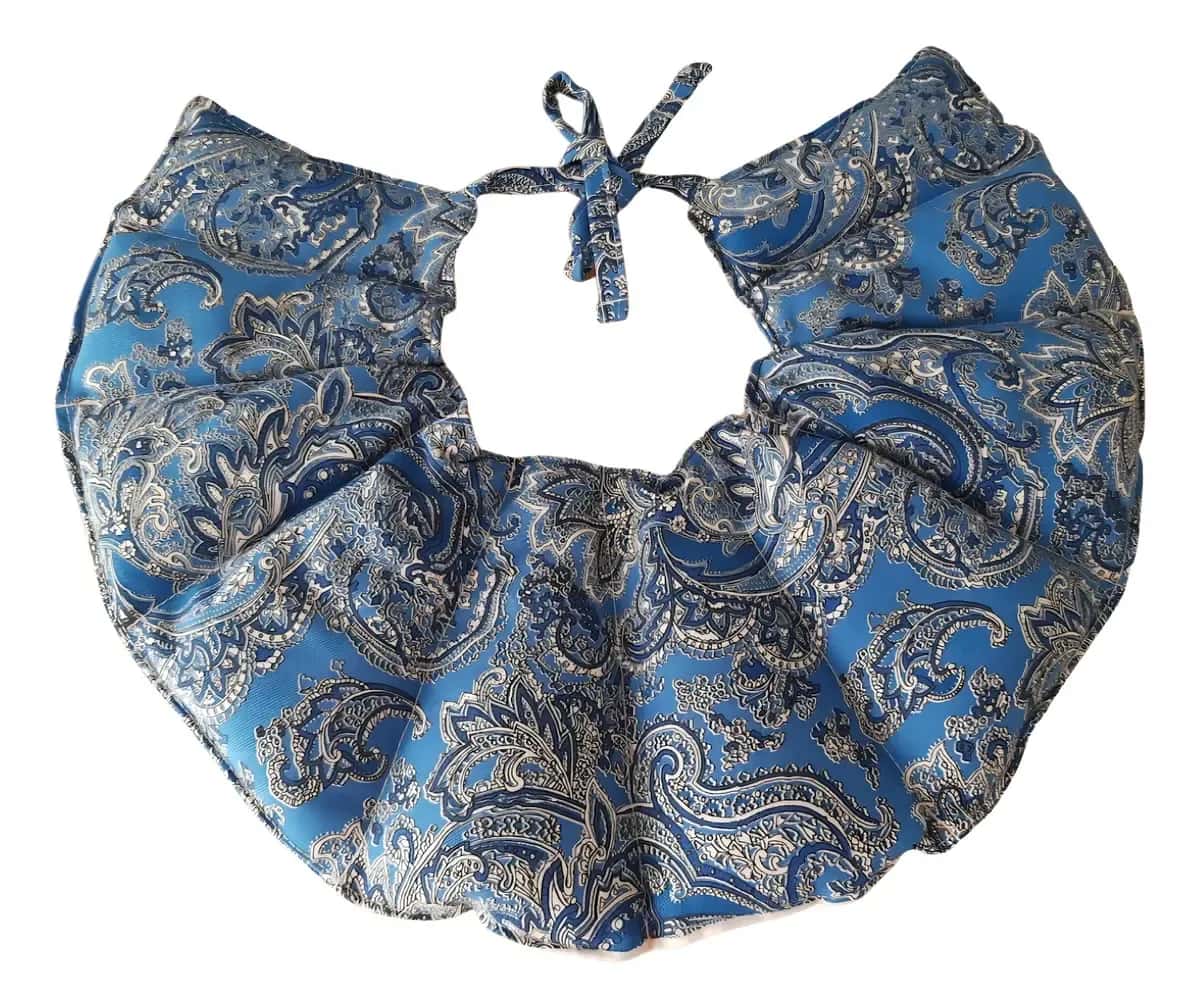 Bolsa Térmica de Sementes Ervas Cervical Pescoço Dores Cor Azul