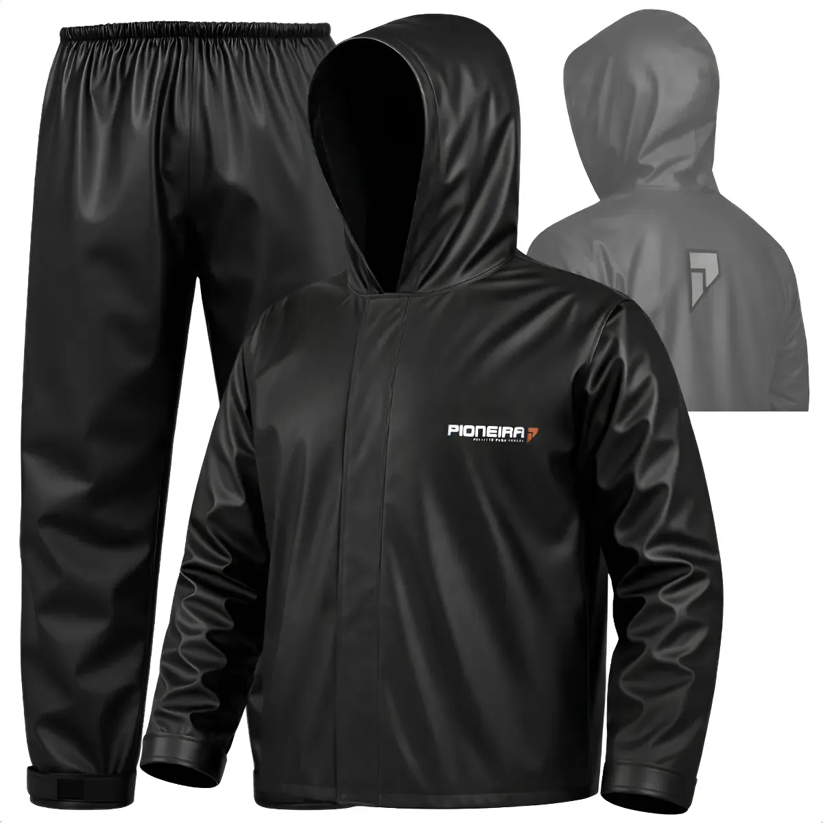 Capa Roupa Chuva Conjunto Motoqueiro Emborrachada Reforçada