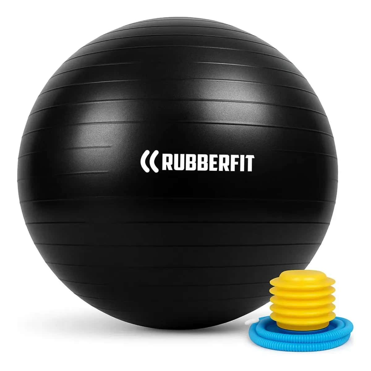 Bola Pilates Suíça Yoga Abdominal Gym Ball 65cm com Bomba - Cor Preto