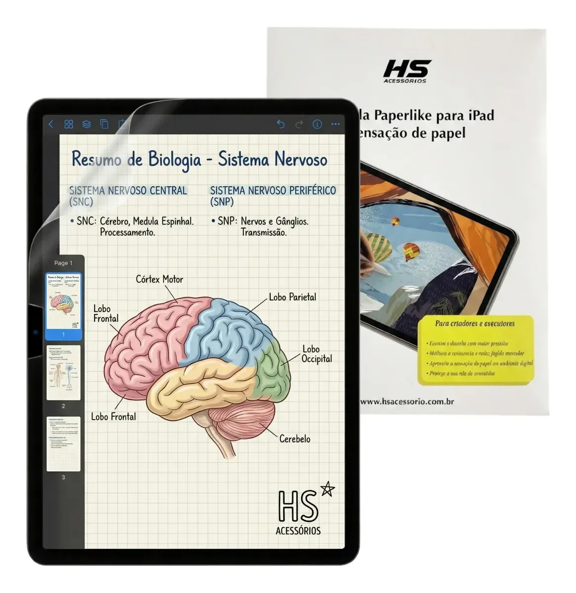 Película Paper Like iPad 11 A16 2025 Imita Papel para Escrever