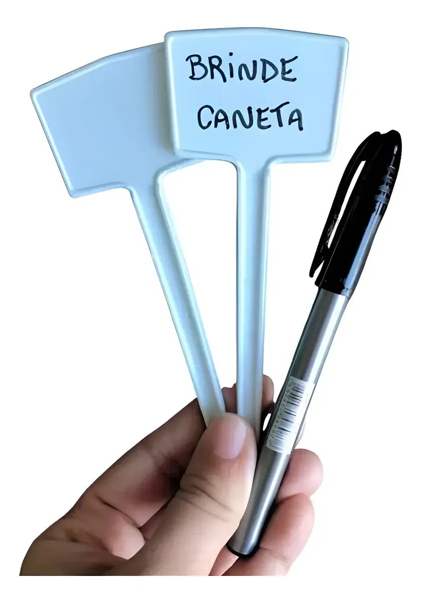 Plaquinha Identificação de Plantas E16 50 Unidades - Brinde