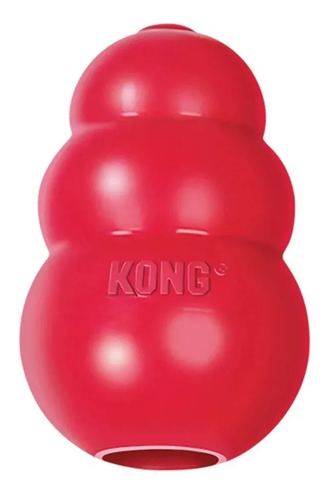 Kong Classic Brinquedo Interativo Vermelho Grande para Cães de 13 a 30kg