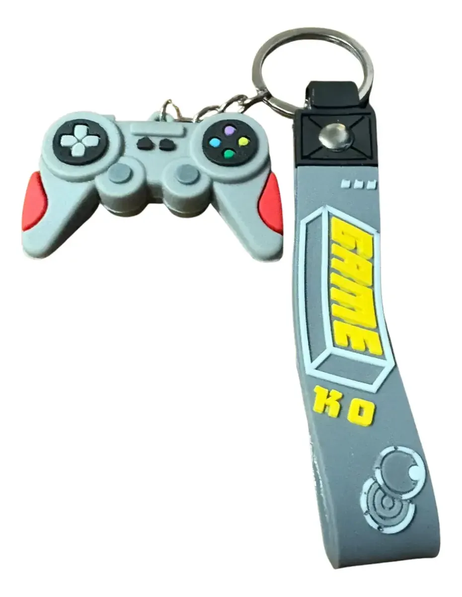 Chaveiro Controle Gamer Preto Vermelho Cinza Azul Presente Geek