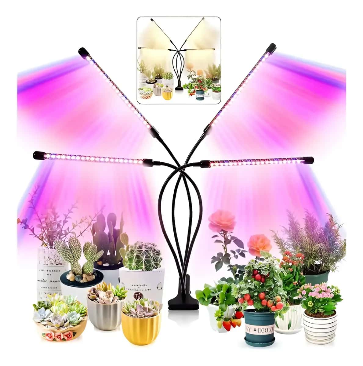 Luminária LED Grow para Cultivo de Plantas e Ervas em Casa