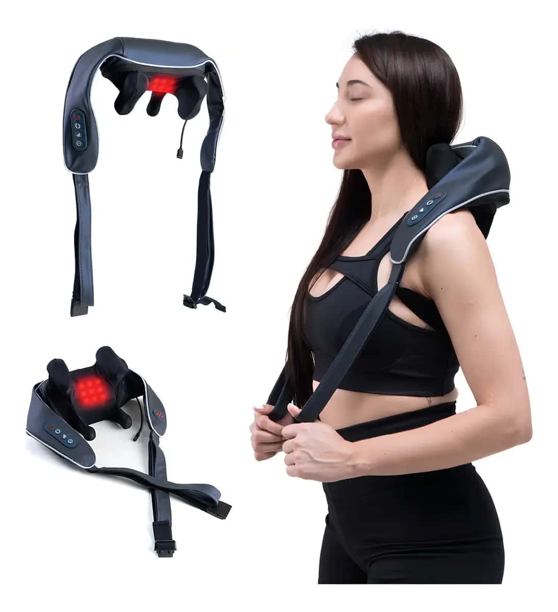 Massageador Colete Aquecimento Shiatsu RX para Pescoço e Ombros