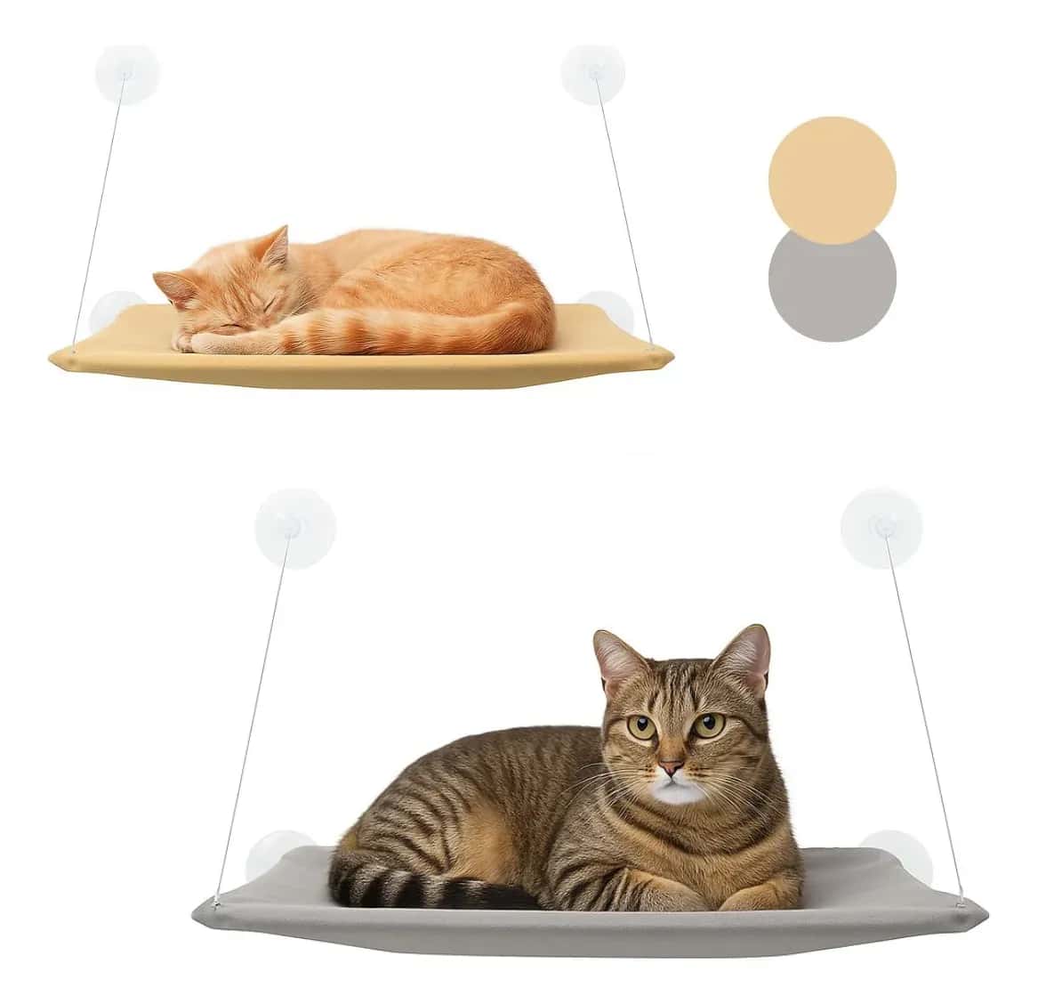 Cama para Gato Suspensa Janela Rede Caminha Pet Resistente Água Marinha Home Decor