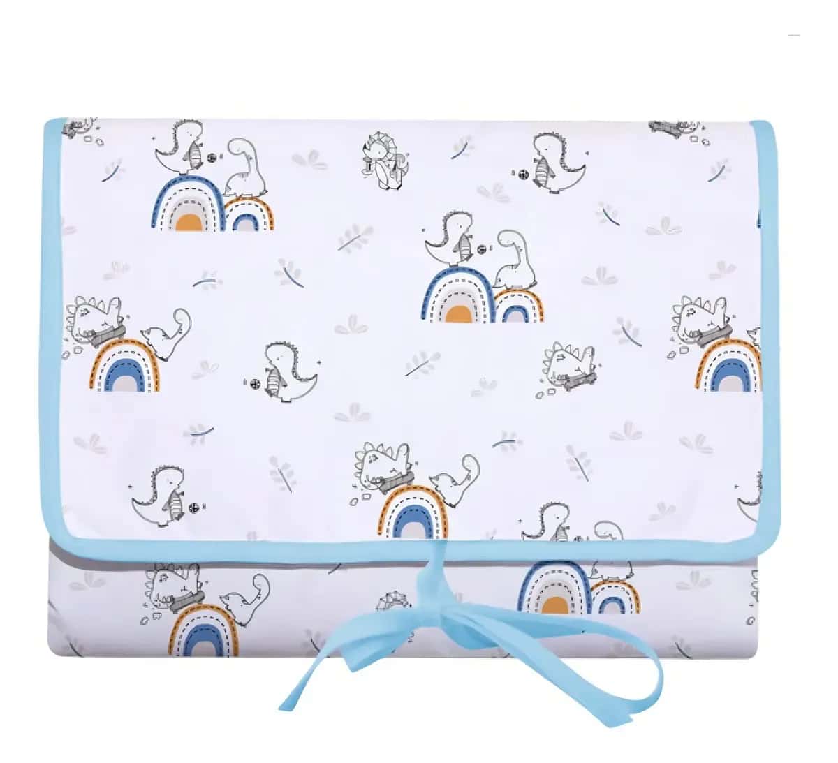Trocador Portátil Acolchoado para Bebê com Porta Fraldas Bolsa Cor Dino