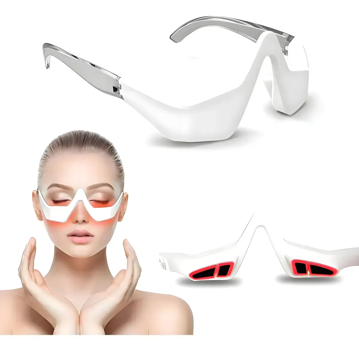 Gafas de Terapia de Luz Roja para Debajo de los Ojos