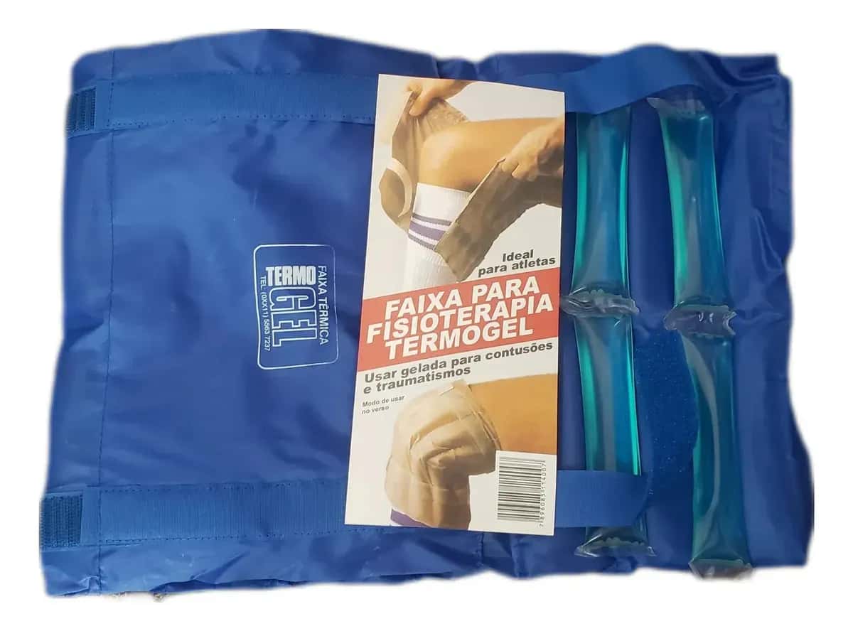 Joelheira Faixa em Gel Pjoelho Termogel Cor Azul