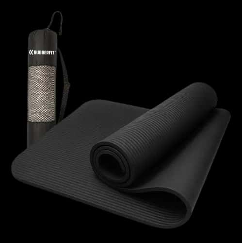 Colchonete Tapete Yoga Pilates Ginástica Grosso 10mm Premium Cor Preto