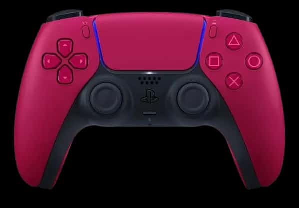 Controle Joystick Sem Fio Sony PlayStation Volcanic Red PS5 Cosmic Red
