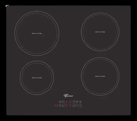Cooktop de Indução Fischer 4 Bocas Vitrocerâmica com Touch Screen 220v