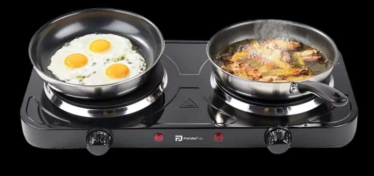Fogão Cooktop Elétrico Fogareiro 2 Bocas Portátil 110/220V 2000W