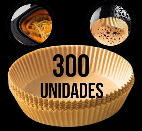 Kit 300 Papel Descartável Air Fryer Antiaderente Grande