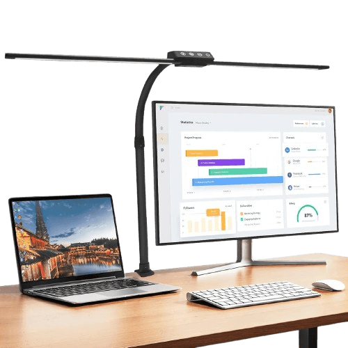 Lâmpada de Mesa LED Dupla Cabeça Qfun 22W