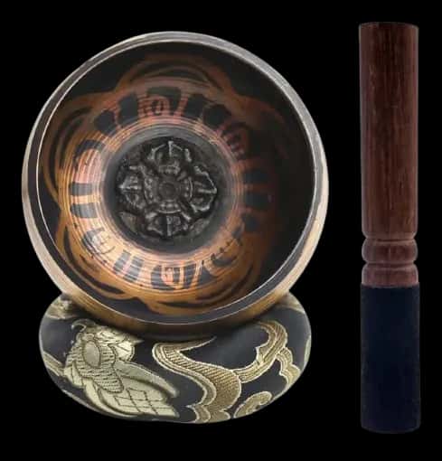 Nepal Tibete Buda Som Tigela Tibetana Meditação + Incensário | Kit Relaxamento Premium