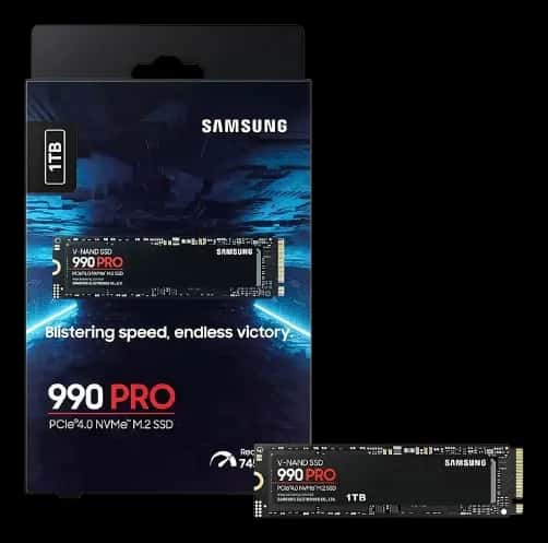 SSD Samsung 990 Pro 1tb M.2 2280 Nvme Pcie Gen 4.0x4 - MZ-V9P1T0B/AM