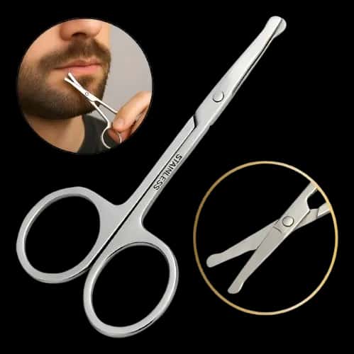 Tesoura Corte Pelos Nariz Barba Bigode Aço Inox Arredondada | Mercado Livre